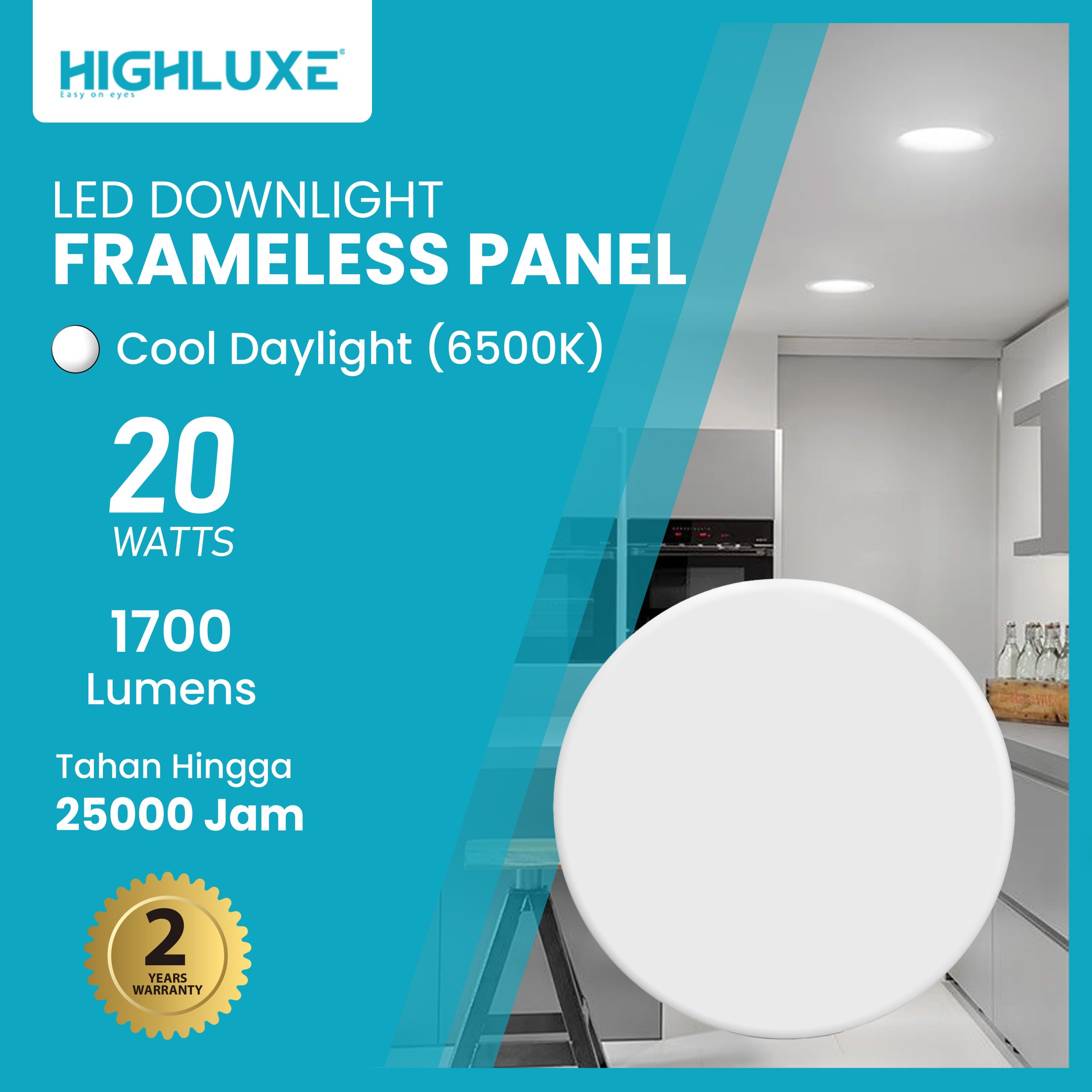 Frameless Panel 20W CD Fix