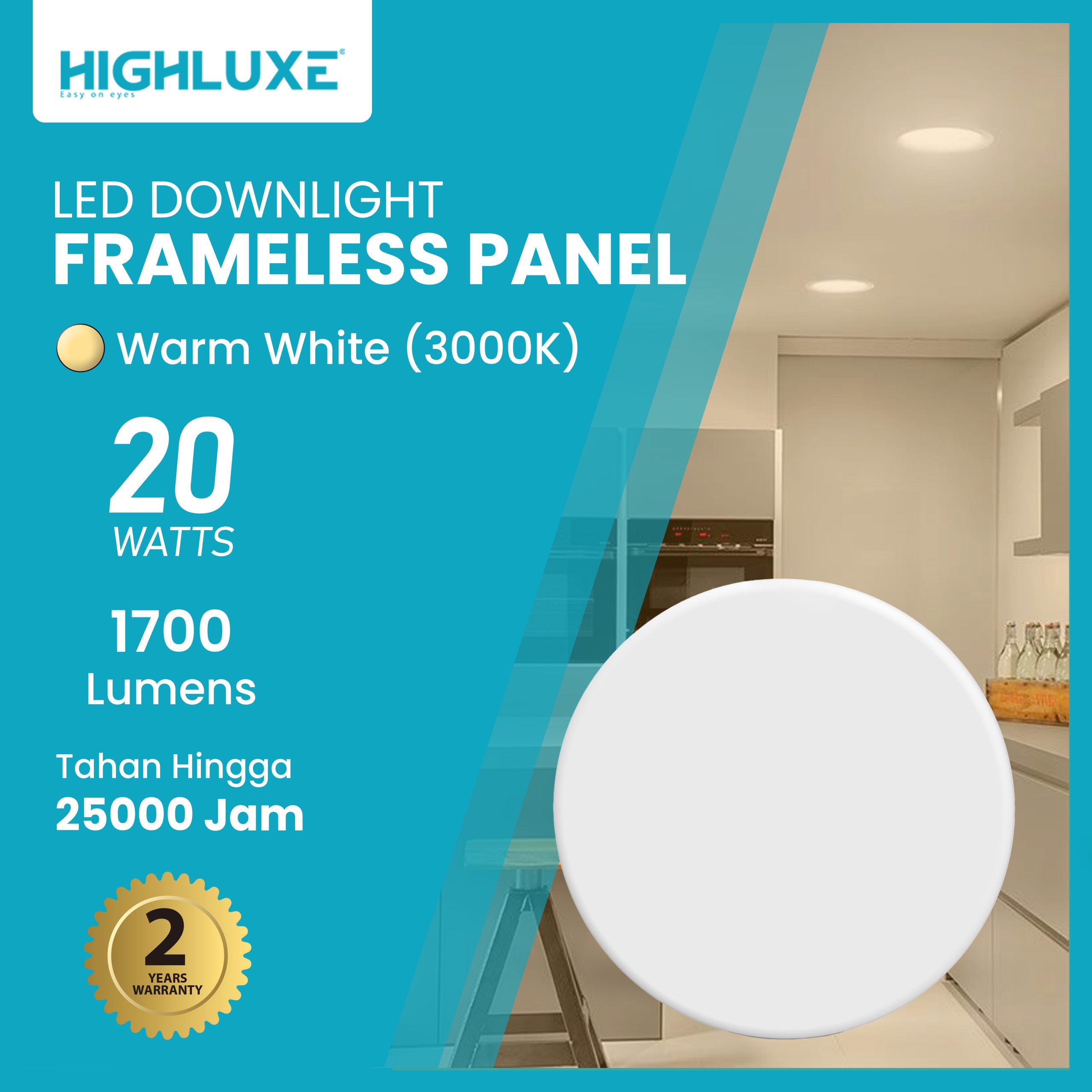 Frameless Panel 20W WW Fix